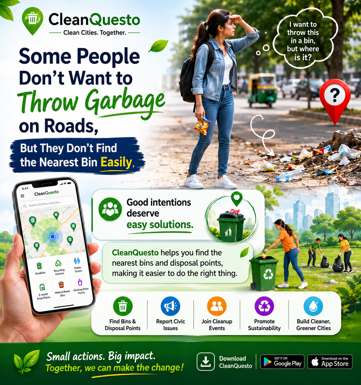 Some People Don’t Want to Throw Garbage on Roads, but…